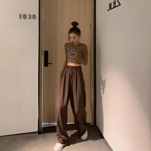 Loose Straight Wild Wide-Leg Casual Pants